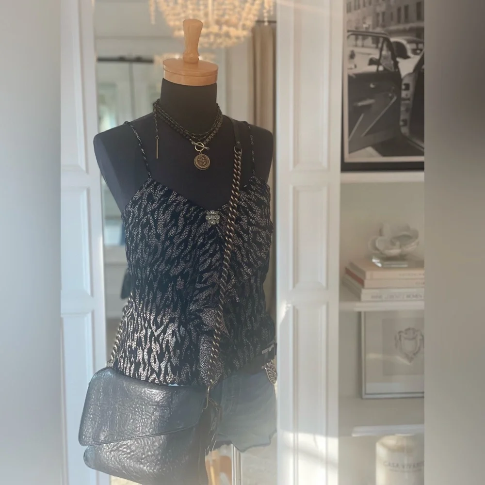 The Kooples Moonlight Leopard Devore Tank - Picture 2 of 6